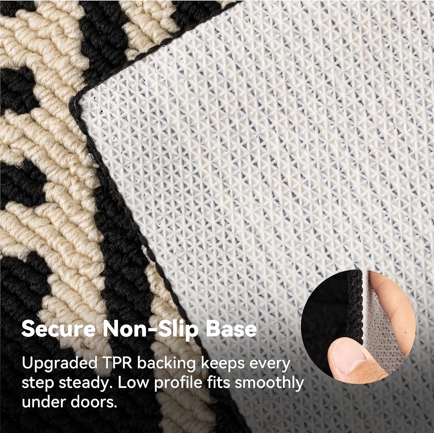 image:imageGRANNY SAYS Indoor Doormat 20 x 32 NonSlip Front Door Mats Outdoor Welcome Mat Washable Low Profile Indoor Door Mats for Entryway Floor Inside Back DoormatsBeige Blackwave