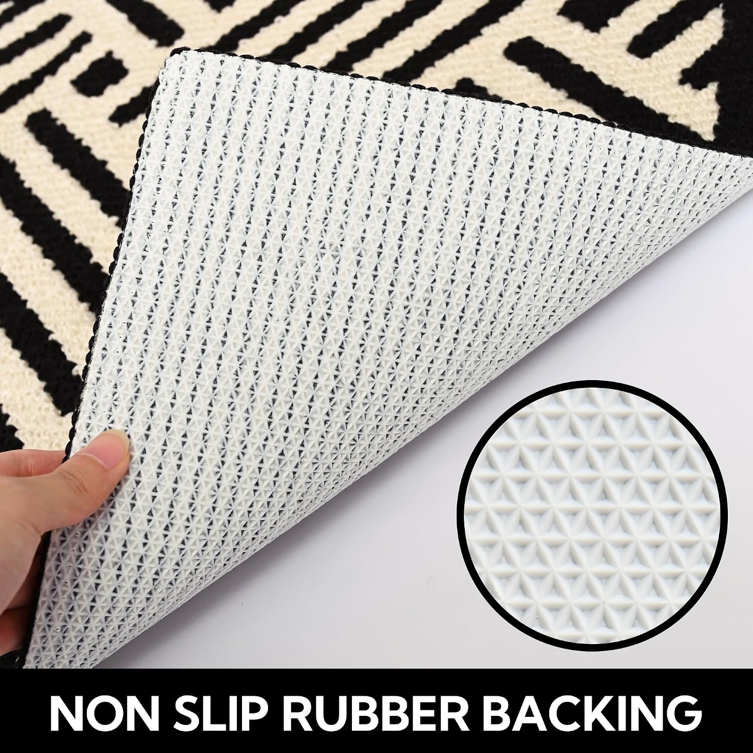 image:imageGRANNY SAYS Indoor Doormat 20 x 32 NonSlip Front Door Mats Outdoor Welcome Mat Washable Low Profile Indoor Door Mats for Entryway Floor Inside Back DoormatsBeige Blackwave