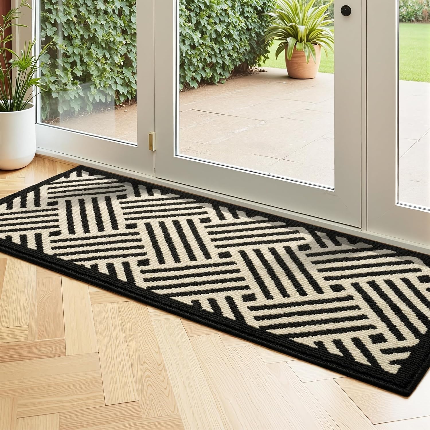 image:imageGRANNY SAYS Indoor Doormat 20 x 32 NonSlip Front Door Mats Outdoor Welcome Mat Washable Low Profile Indoor Door Mats for Entryway Floor Inside Back DoormatsBeige Blackwave