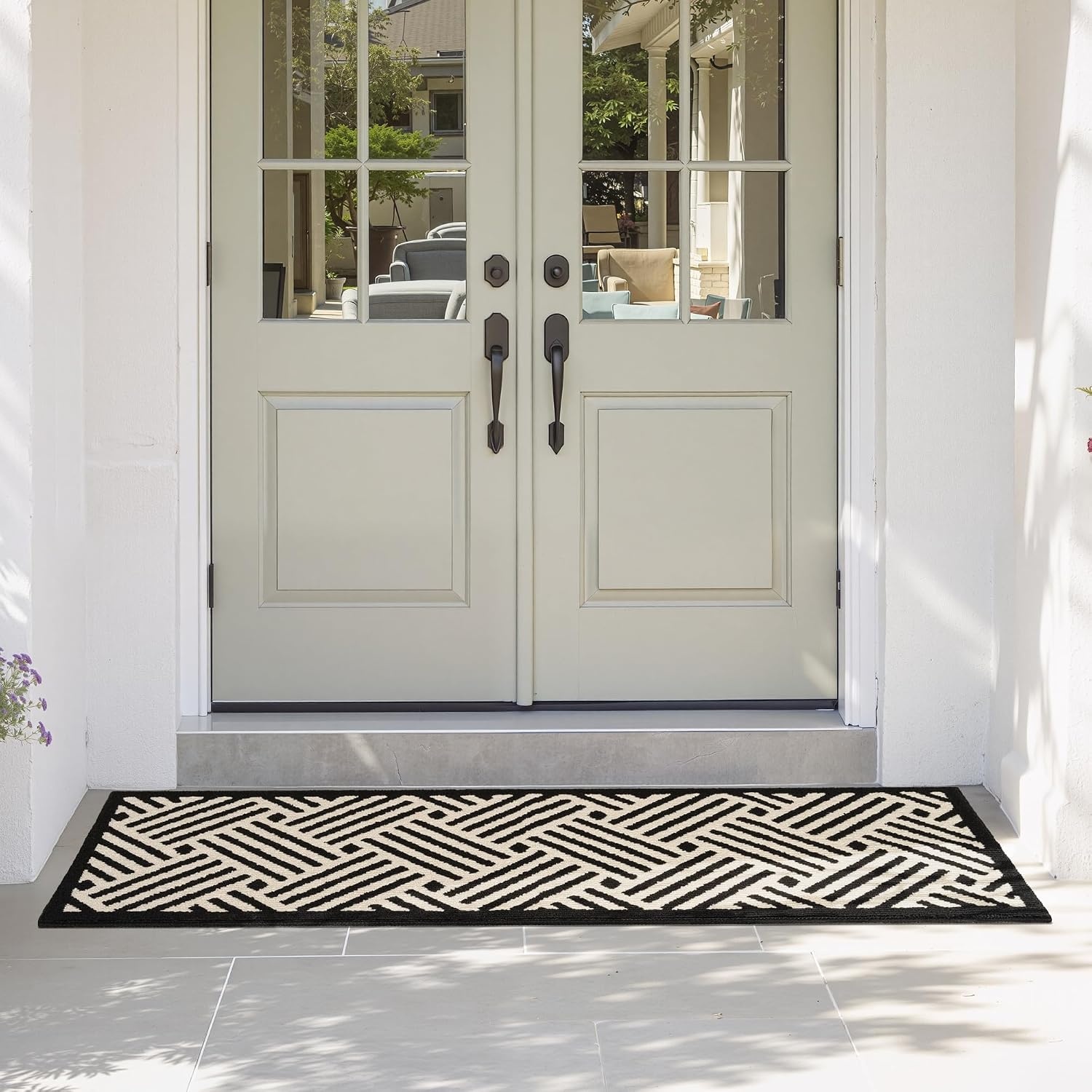 image:imageGRANNY SAYS Indoor Doormat 20 x 32 NonSlip Front Door Mats Outdoor Welcome Mat Washable Low Profile Indoor Door Mats for Entryway Floor Inside Back DoormatsBeige Blackwave