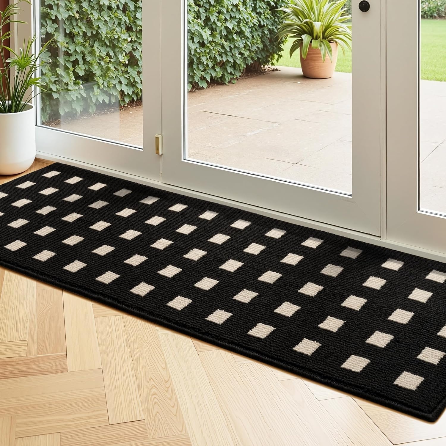 image:imageGRANNY SAYS Indoor Doormat 20 x 32 NonSlip Front Door Mats Outdoor Welcome Mat Washable Low Profile Indoor Door Mats for Entryway Floor Inside Back DoormatsBlackmosaic