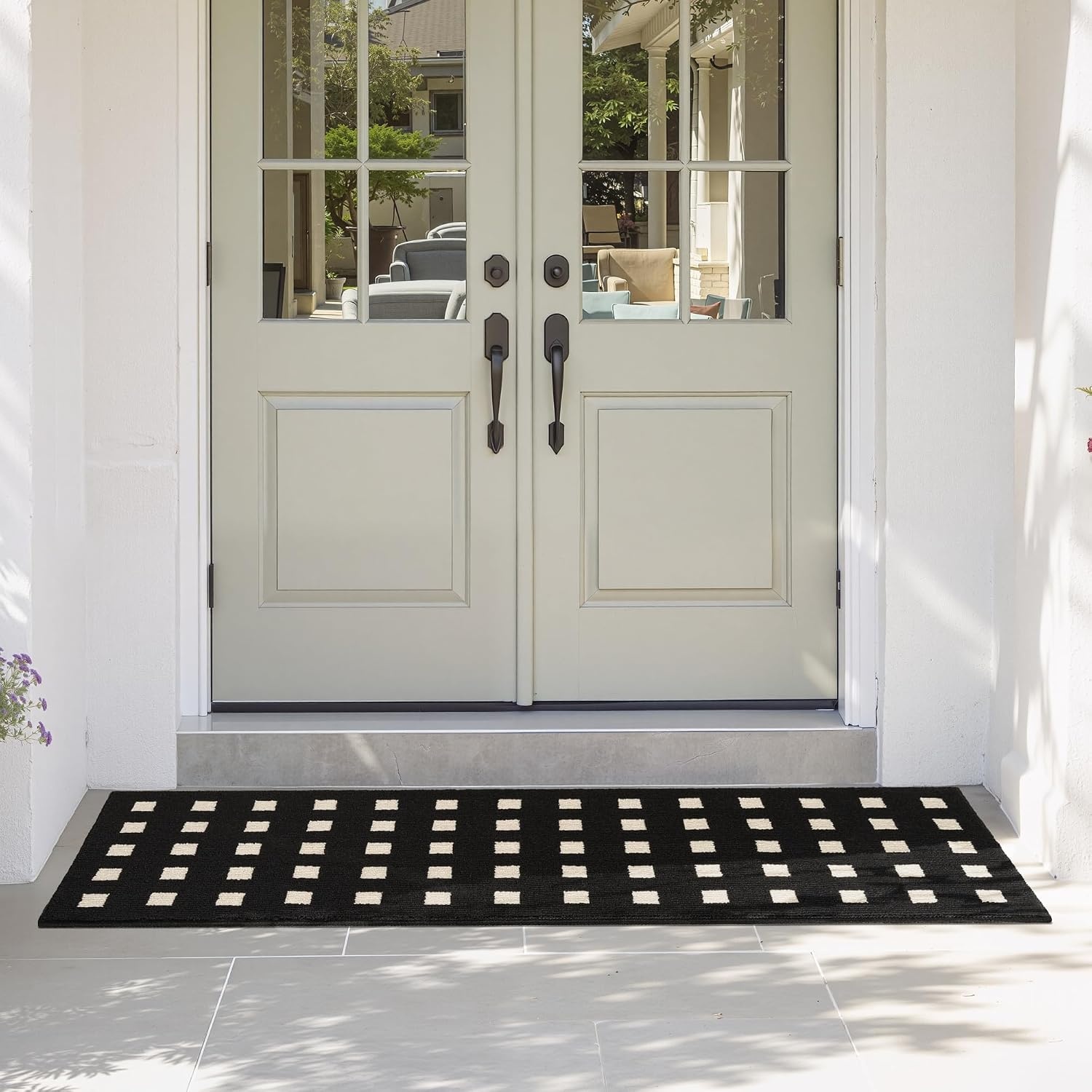 image:imageGRANNY SAYS Indoor Doormat 20 x 32 NonSlip Front Door Mats Outdoor Welcome Mat Washable Low Profile Indoor Door Mats for Entryway Floor Inside Back DoormatsBlackmosaic