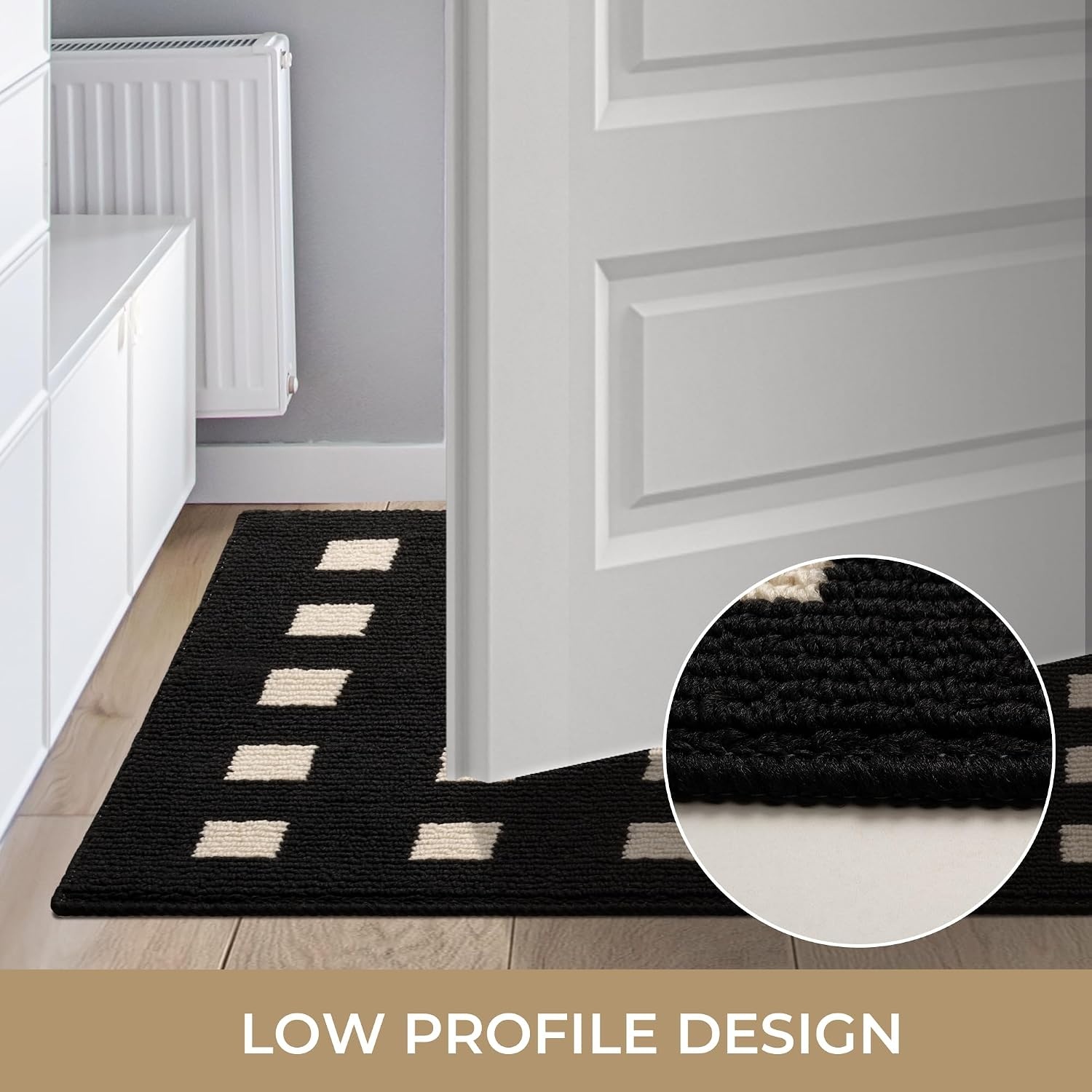 image:imageGRANNY SAYS Indoor Doormat 20 x 32 NonSlip Front Door Mats Outdoor Welcome Mat Washable Low Profile Indoor Door Mats for Entryway Floor Inside Back DoormatsBlackmosaic