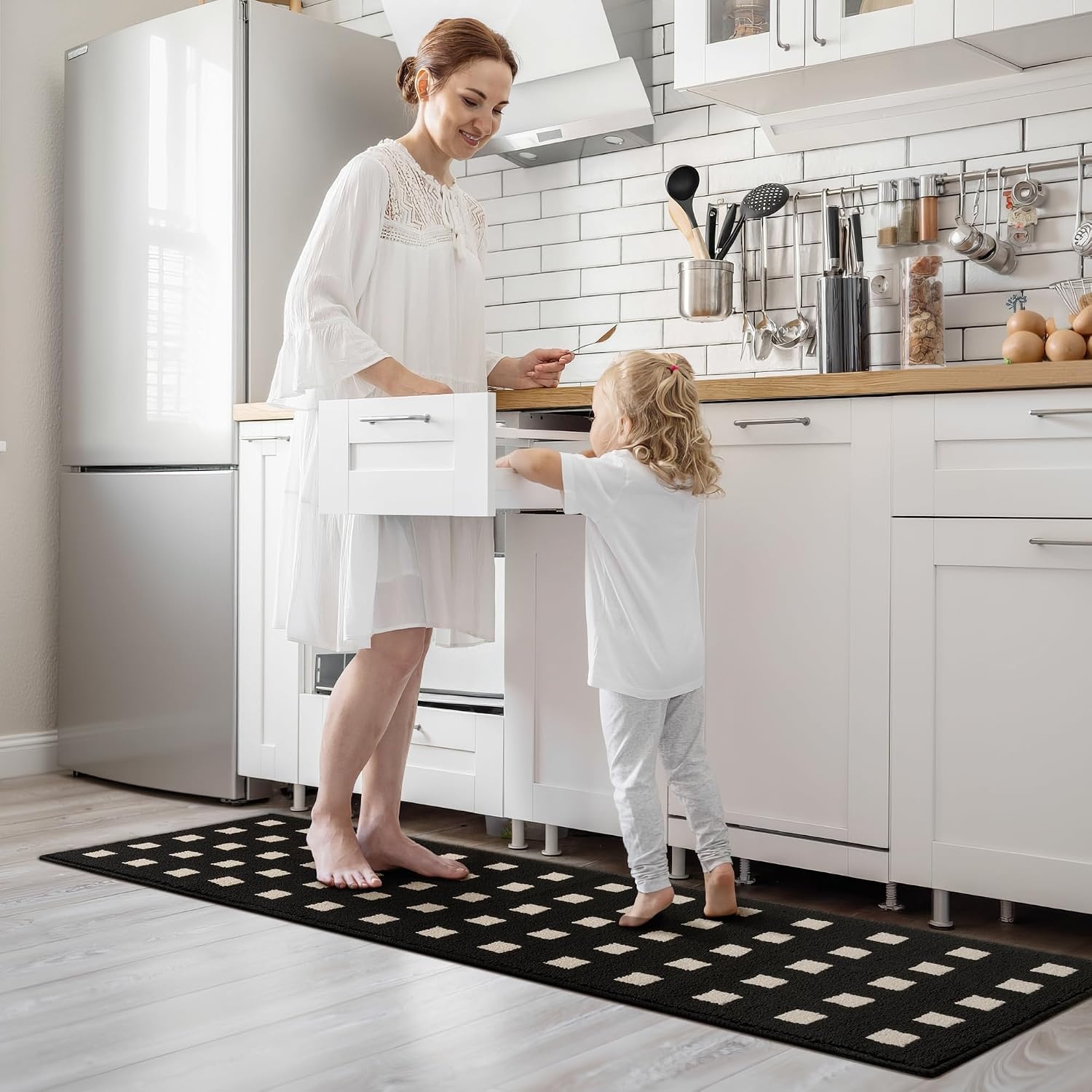 image:imageGRANNY SAYS Indoor Doormat 20 x 32 NonSlip Front Door Mats Outdoor Welcome Mat Washable Low Profile Indoor Door Mats for Entryway Floor Inside Back DoormatsBlackmosaic