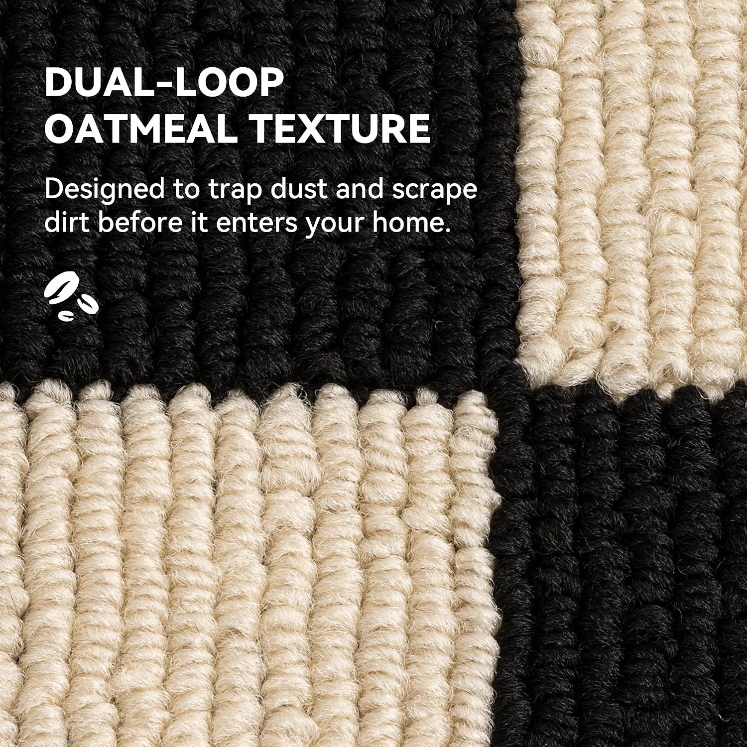 image:imageGRANNY SAYS Indoor Doormat 20 x 32 NonSlip Front Door Mats Outdoor Welcome Mat Washable Low Profile Indoor Door Mats for Entryway Floor Inside Back DoormatsCheckerboard