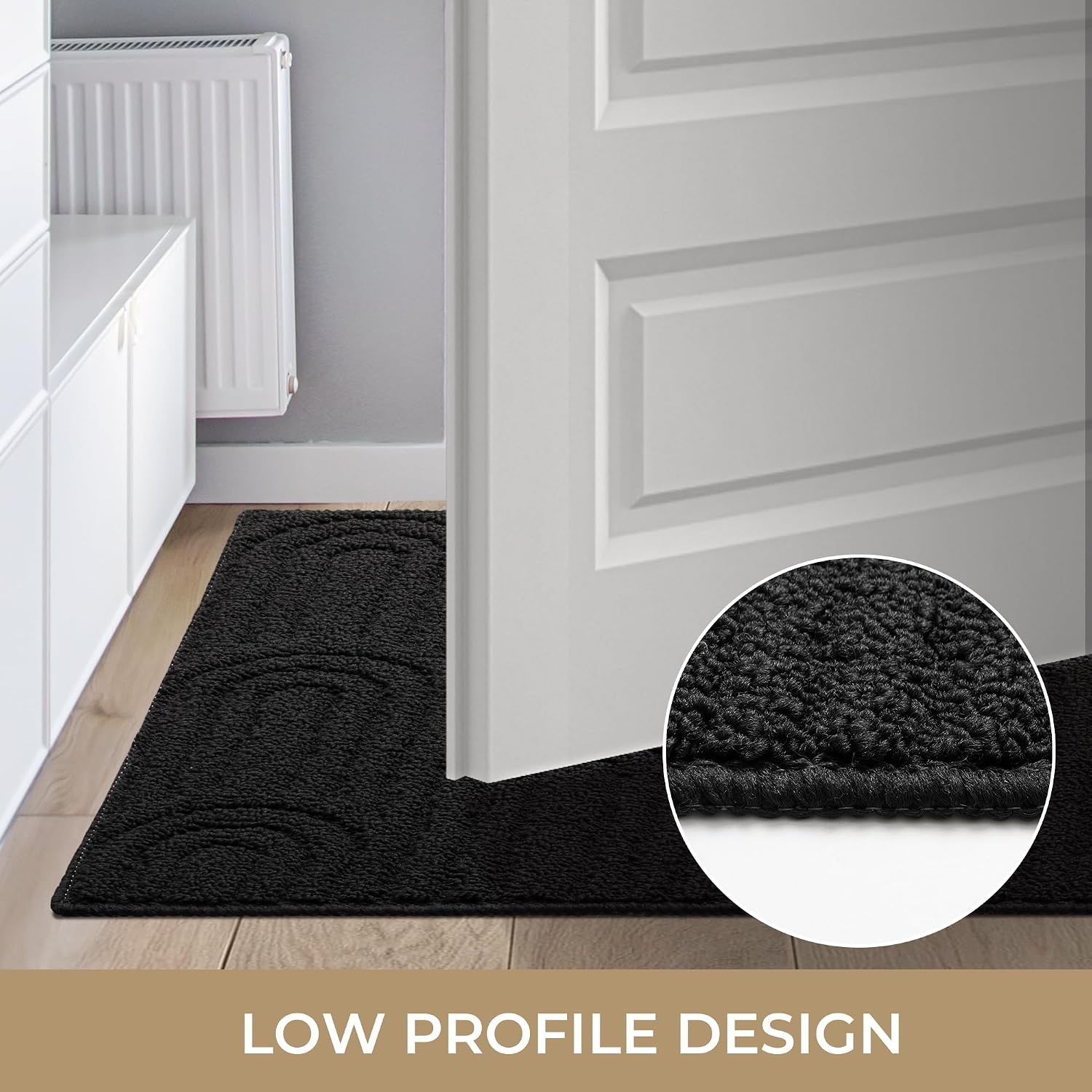 image:imageGRANNY SAYS Indoor Doormat 20 x 32 NonSlip Front Door Mats Outdoor Welcome Mat Washable Low Profile Indoor Door Mats for Entryway Floor Inside Back DoormatsBlack