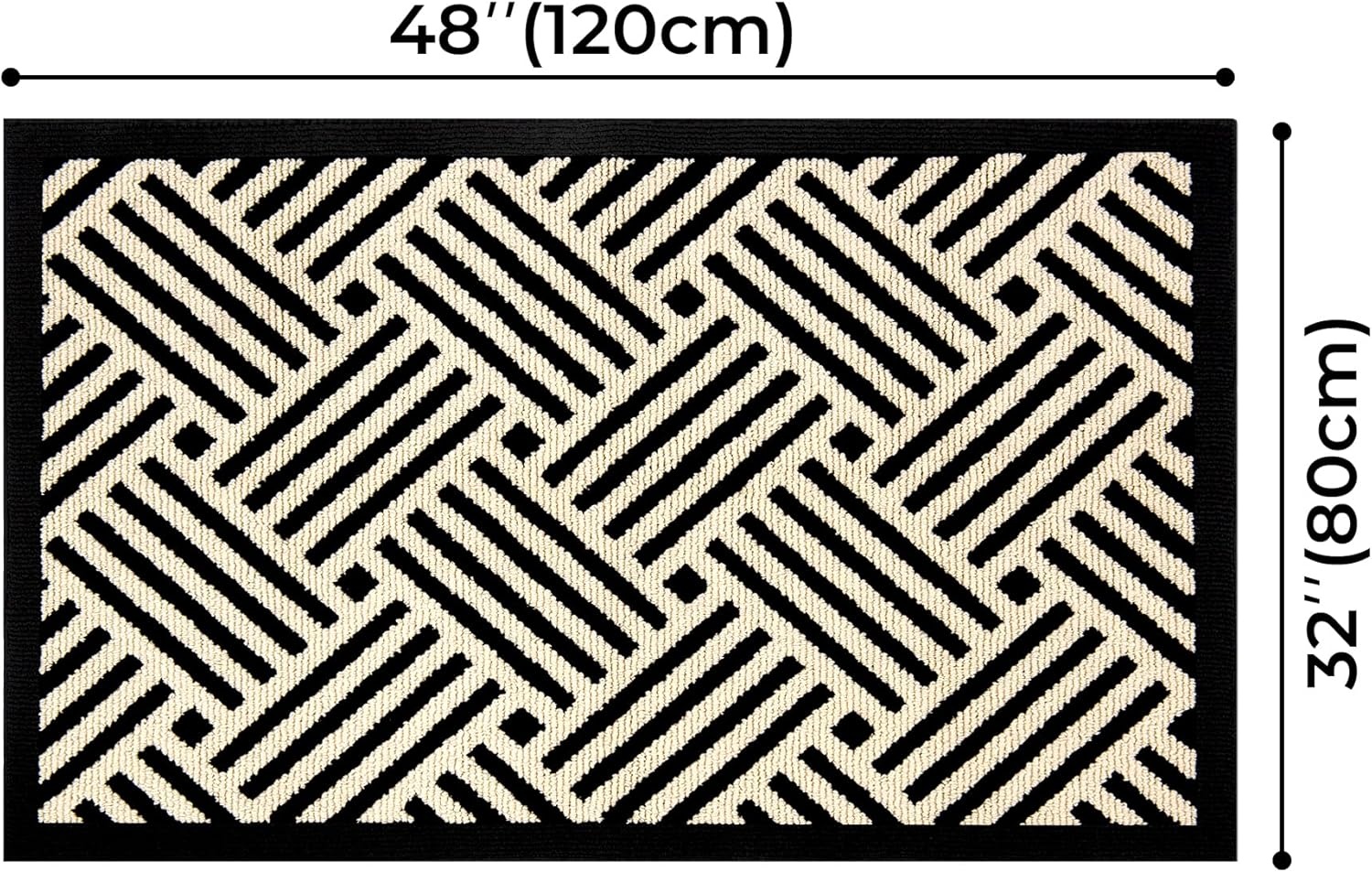 image:imageGRANNY SAYS Indoor Doormat 20 x 32 NonSlip Front Door Mats Outdoor Welcome Mat Washable Low Profile Indoor Door Mats for Entryway Floor Inside Back DoormatsBeige Blackwave