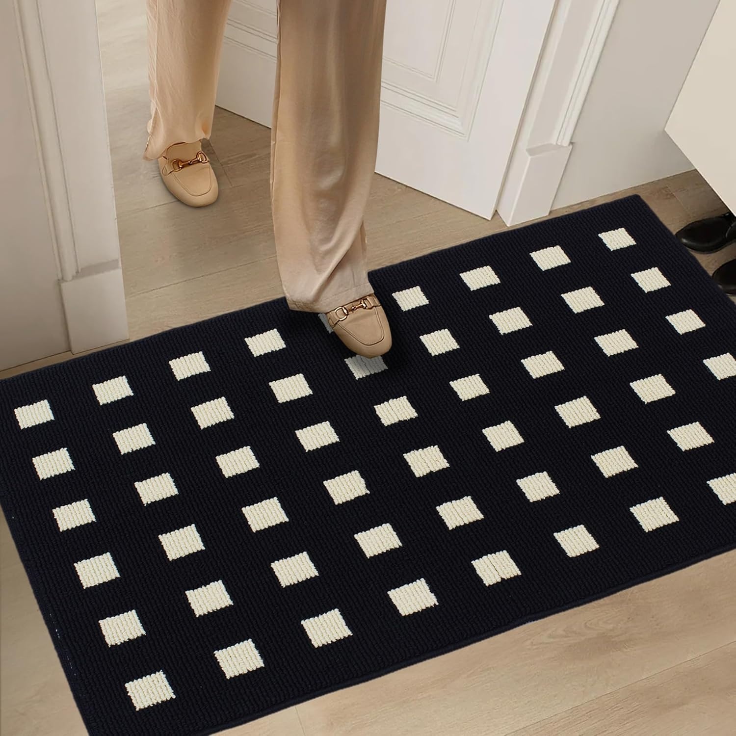 image:imageGRANNY SAYS Indoor Doormat 20 x 32 NonSlip Front Door Mats Outdoor Welcome Mat Washable Low Profile Indoor Door Mats for Entryway Floor Inside Back DoormatsBlackmosaic