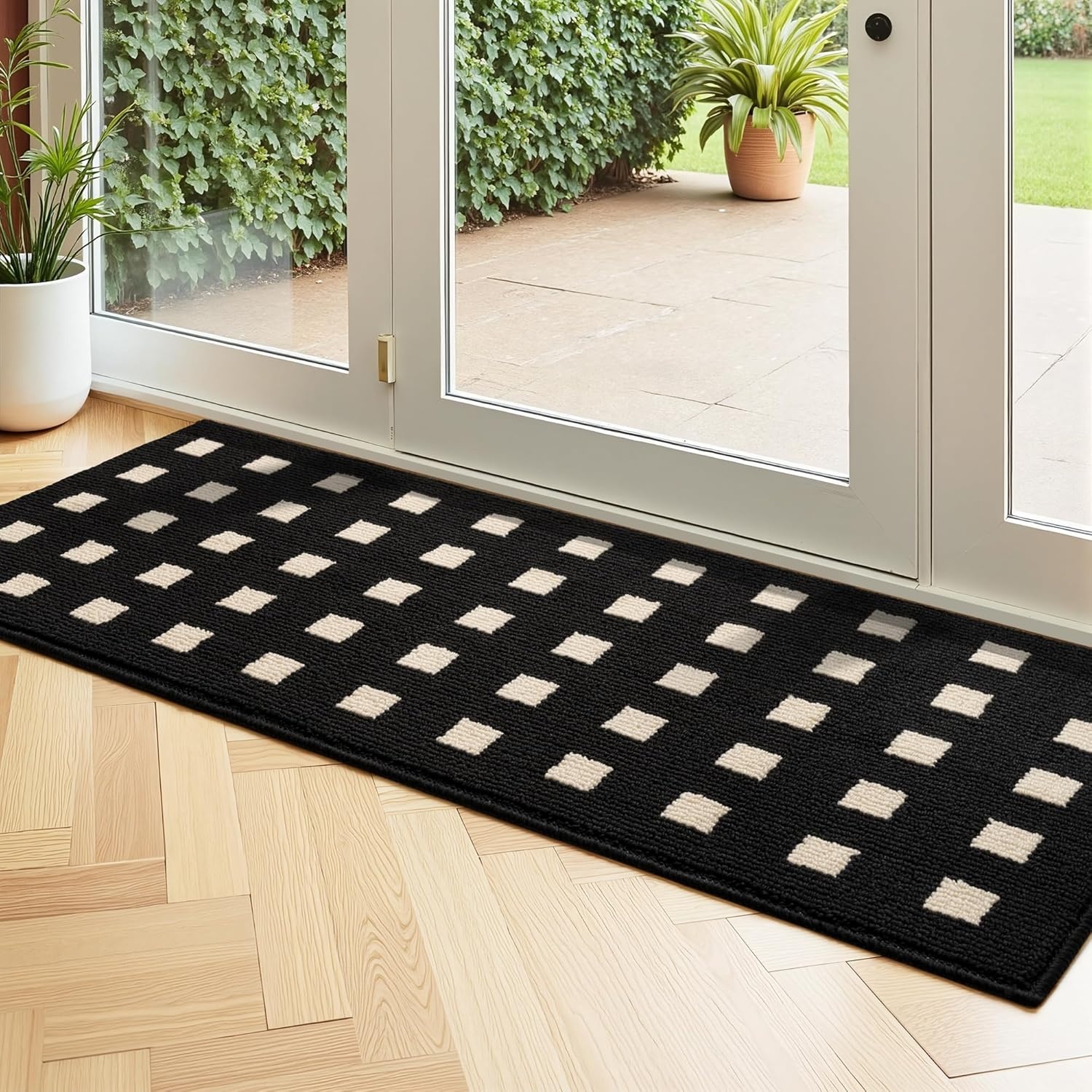 image:imageGRANNY SAYS Indoor Doormat 20 x 32 NonSlip Front Door Mats Outdoor Welcome Mat Washable Low Profile Indoor Door Mats for Entryway Floor Inside Back DoormatsBlackmosaic