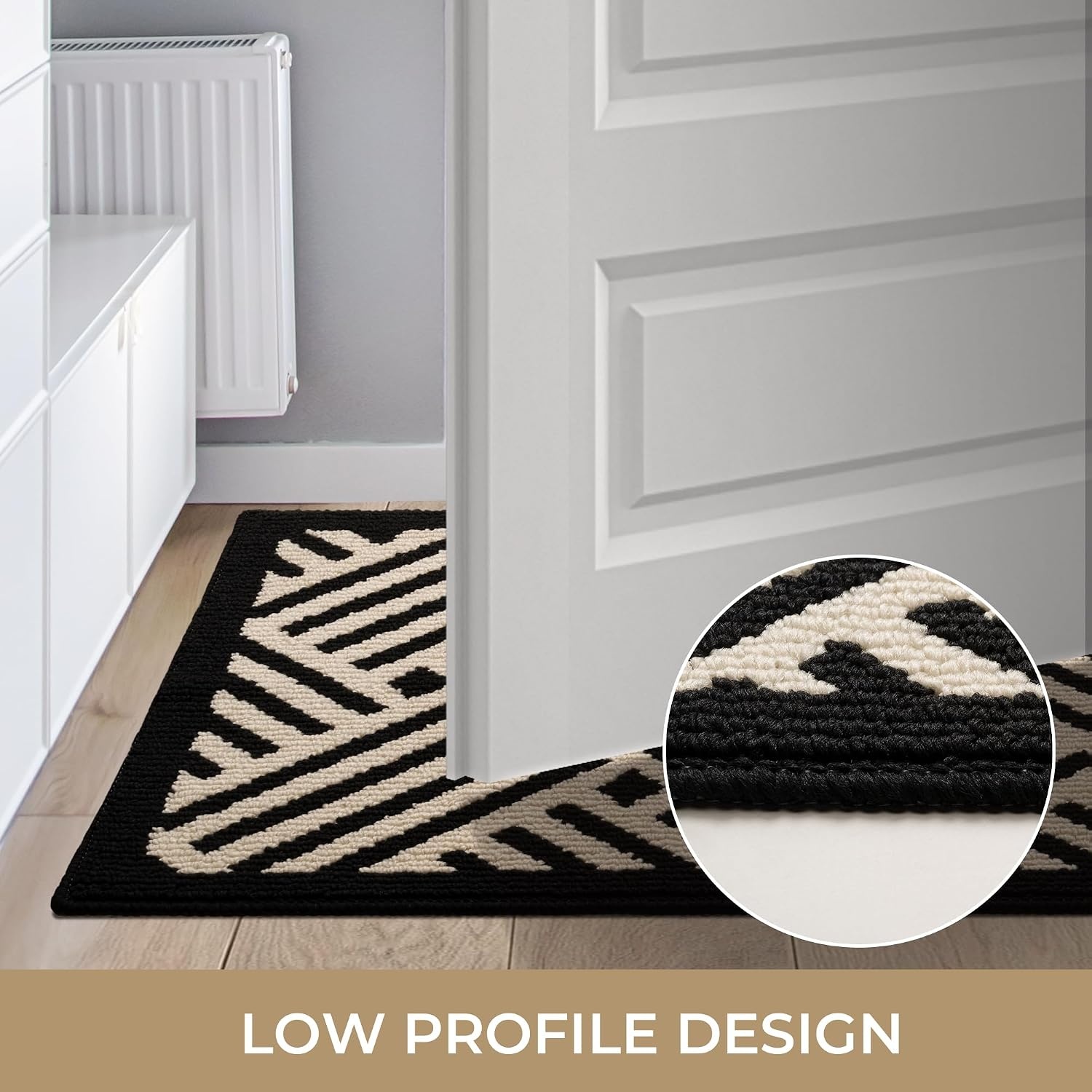 image:imageGRANNY SAYS Indoor Doormat 20 x 32 NonSlip Front Door Mats Outdoor Welcome Mat Washable Low Profile Indoor Door Mats for Entryway Floor Inside Back DoormatsBeige Blackwave