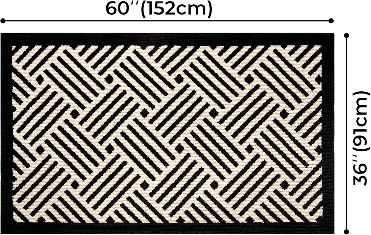 image:imageGRANNY SAYS Indoor Doormat 20 x 32 NonSlip Front Door Mats Outdoor Welcome Mat Washable Low Profile Indoor Door Mats for Entryway Floor Inside Back DoormatsBeige Blackwave