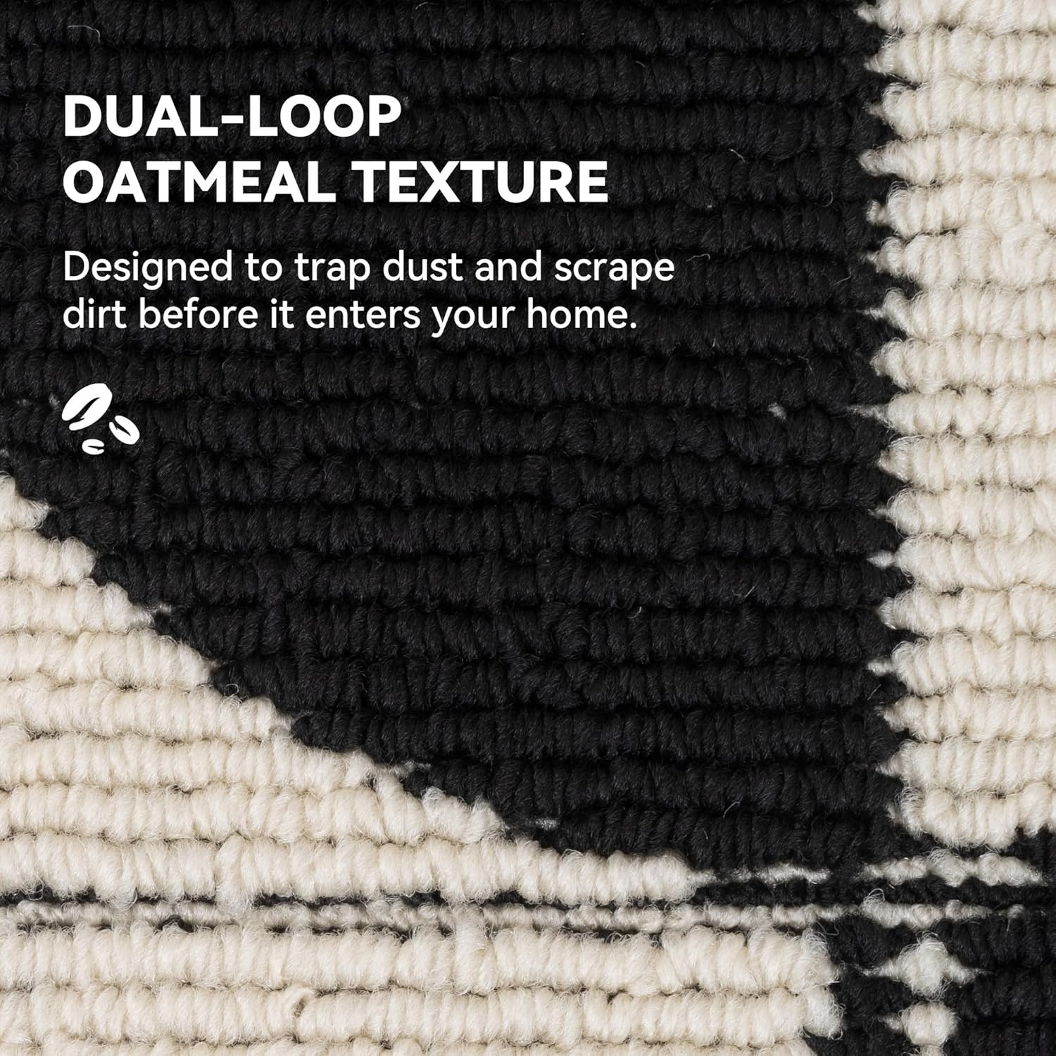 image:imageGRANNY SAYS Indoor Doormat 20 x 32 NonSlip Front Door Mats Outdoor Welcome Mat Washable Low Profile Indoor Door Mats for Entryway Floor Inside Back Doormats3d Blackbeige