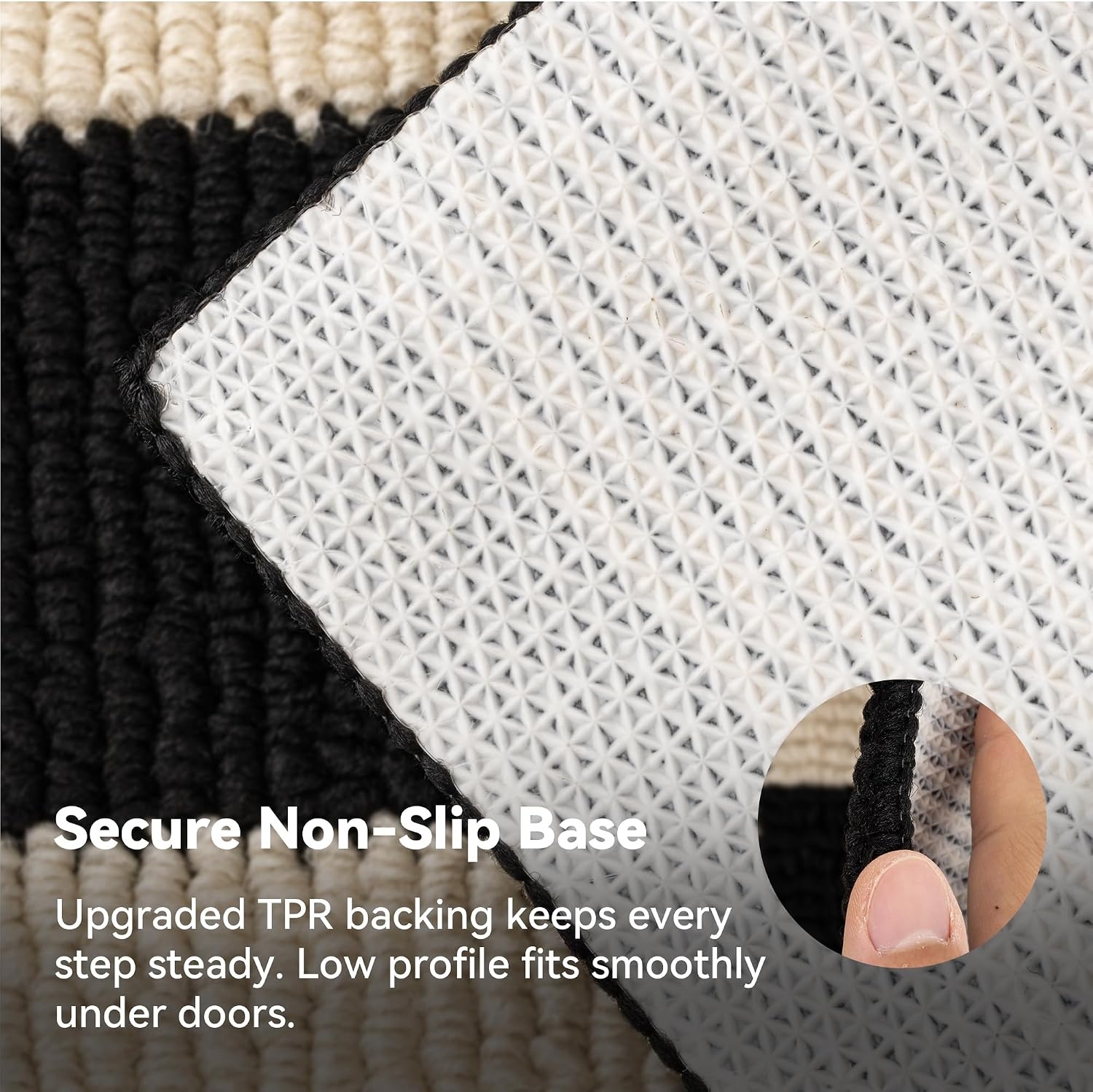 image:imageGRANNY SAYS Indoor Doormat 20 x 32 NonSlip Front Door Mats Outdoor Welcome Mat Washable Low Profile Indoor Door Mats for Entryway Floor Inside Back DoormatsCheckerboard