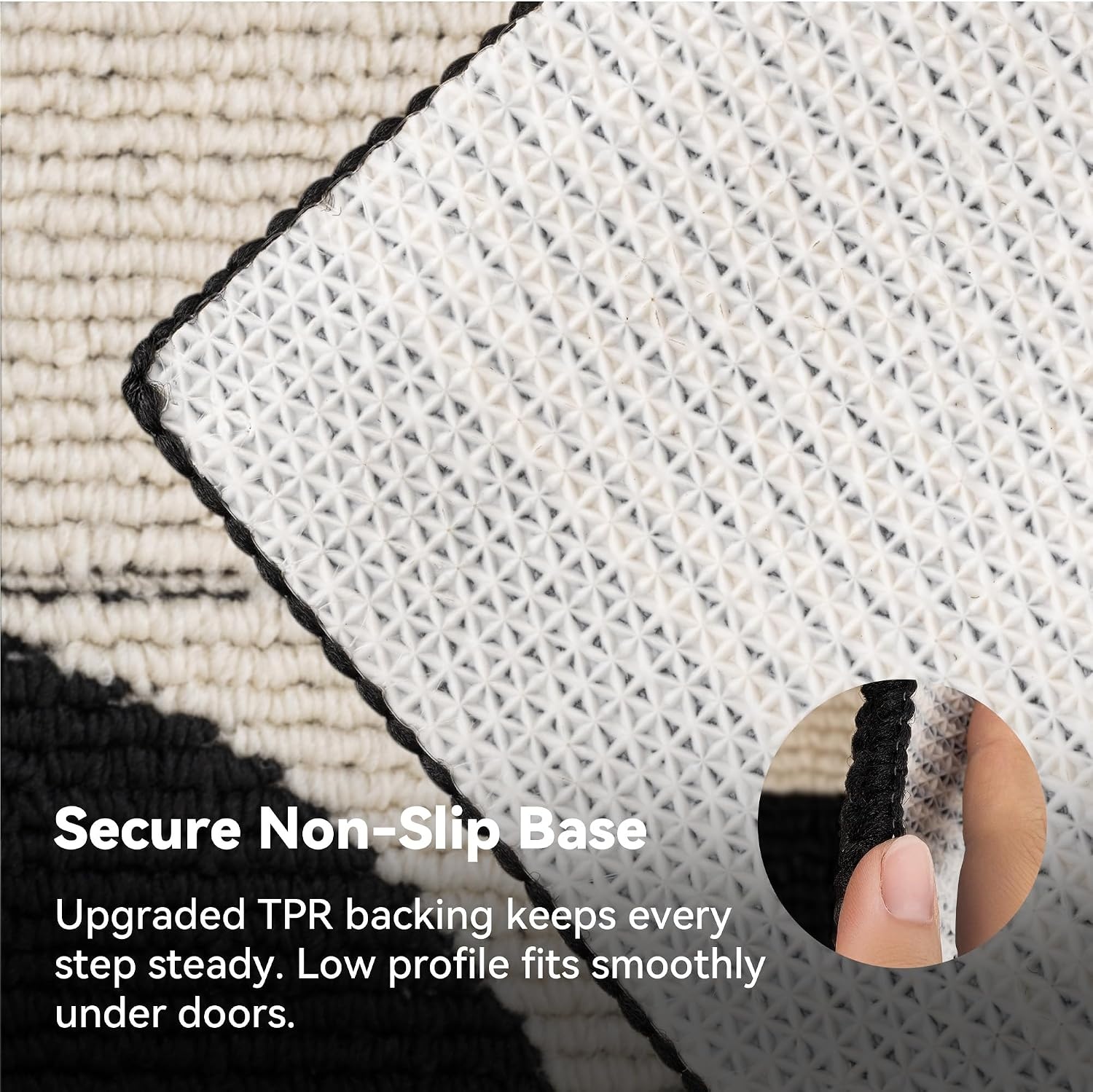 image:imageGRANNY SAYS Indoor Doormat 20 x 32 NonSlip Front Door Mats Outdoor Welcome Mat Washable Low Profile Indoor Door Mats for Entryway Floor Inside Back Doormats3d Blackbeige
