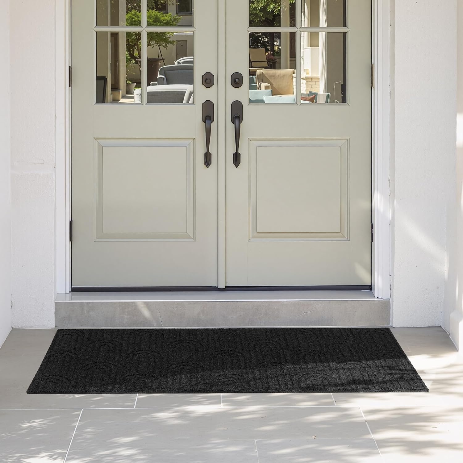 image:imageGRANNY SAYS Indoor Doormat 20 x 32 NonSlip Front Door Mats Outdoor Welcome Mat Washable Low Profile Indoor Door Mats for Entryway Floor Inside Back DoormatsBlack