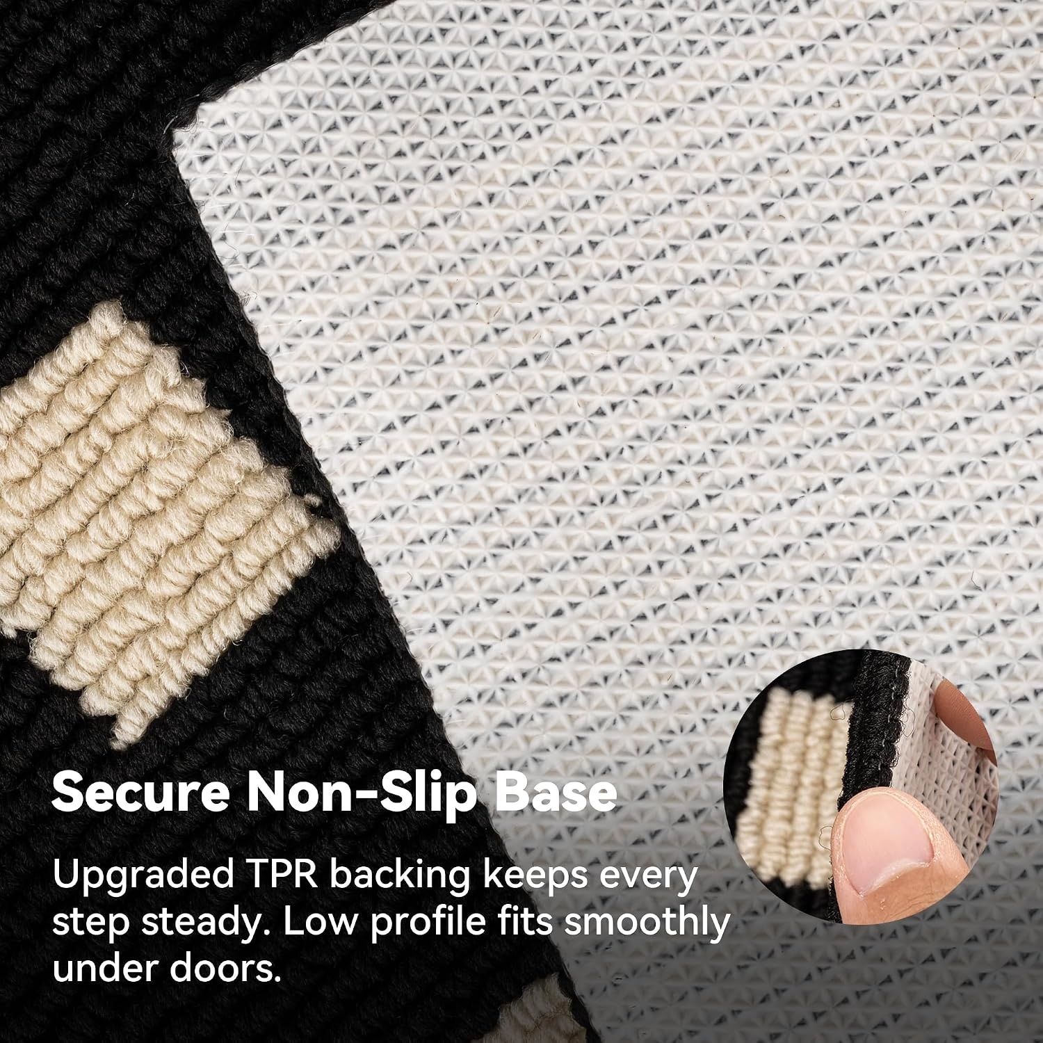 image:imageGRANNY SAYS Indoor Doormat 20 x 32 NonSlip Front Door Mats Outdoor Welcome Mat Washable Low Profile Indoor Door Mats for Entryway Floor Inside Back DoormatsBlackmosaic