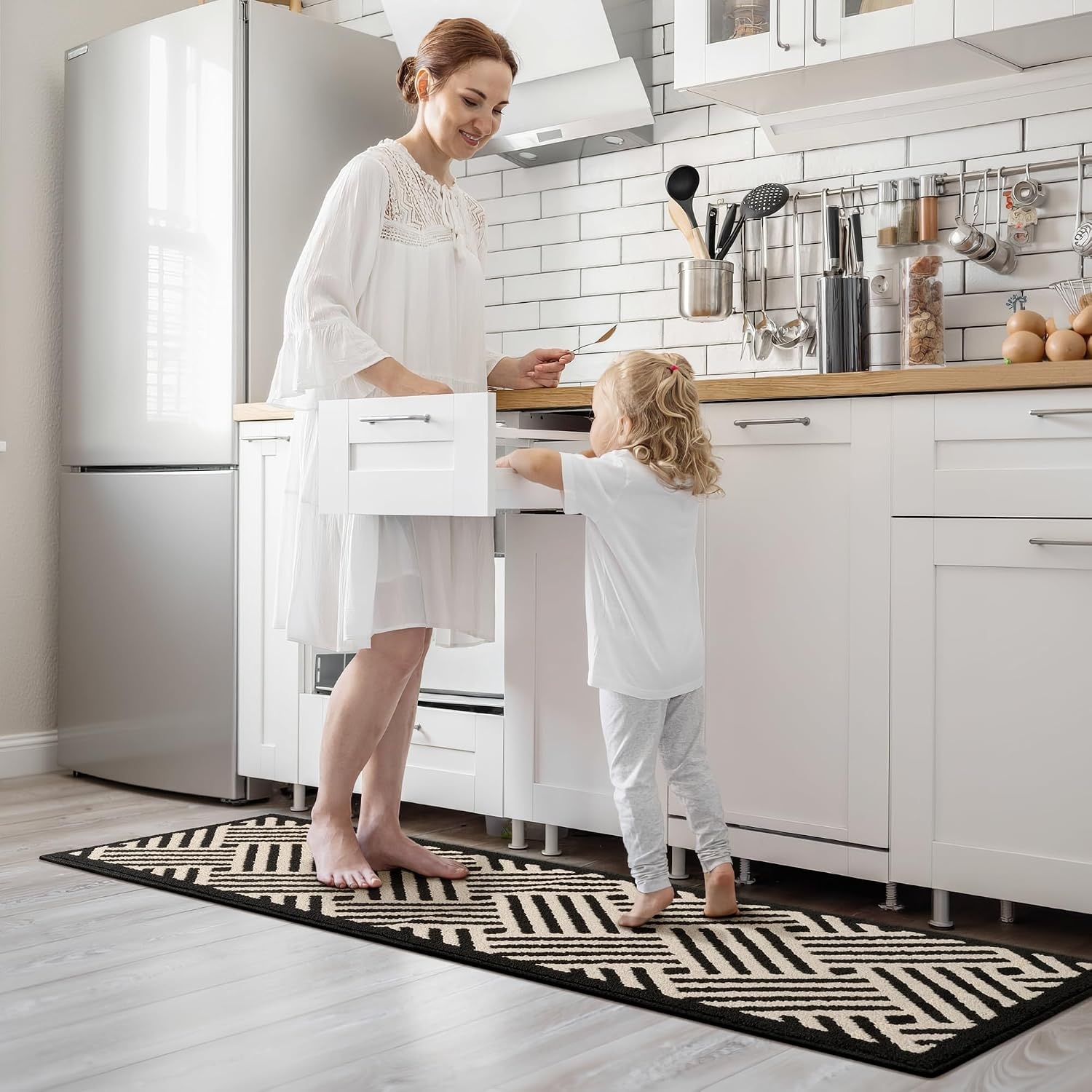 image:imageGRANNY SAYS Indoor Doormat 20 x 32 NonSlip Front Door Mats Outdoor Welcome Mat Washable Low Profile Indoor Door Mats for Entryway Floor Inside Back DoormatsBeige Blackwave