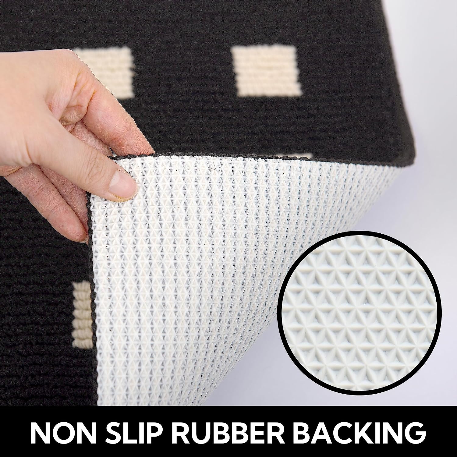 image:imageGRANNY SAYS Indoor Doormat 20 x 32 NonSlip Front Door Mats Outdoor Welcome Mat Washable Low Profile Indoor Door Mats for Entryway Floor Inside Back DoormatsBlackmosaic