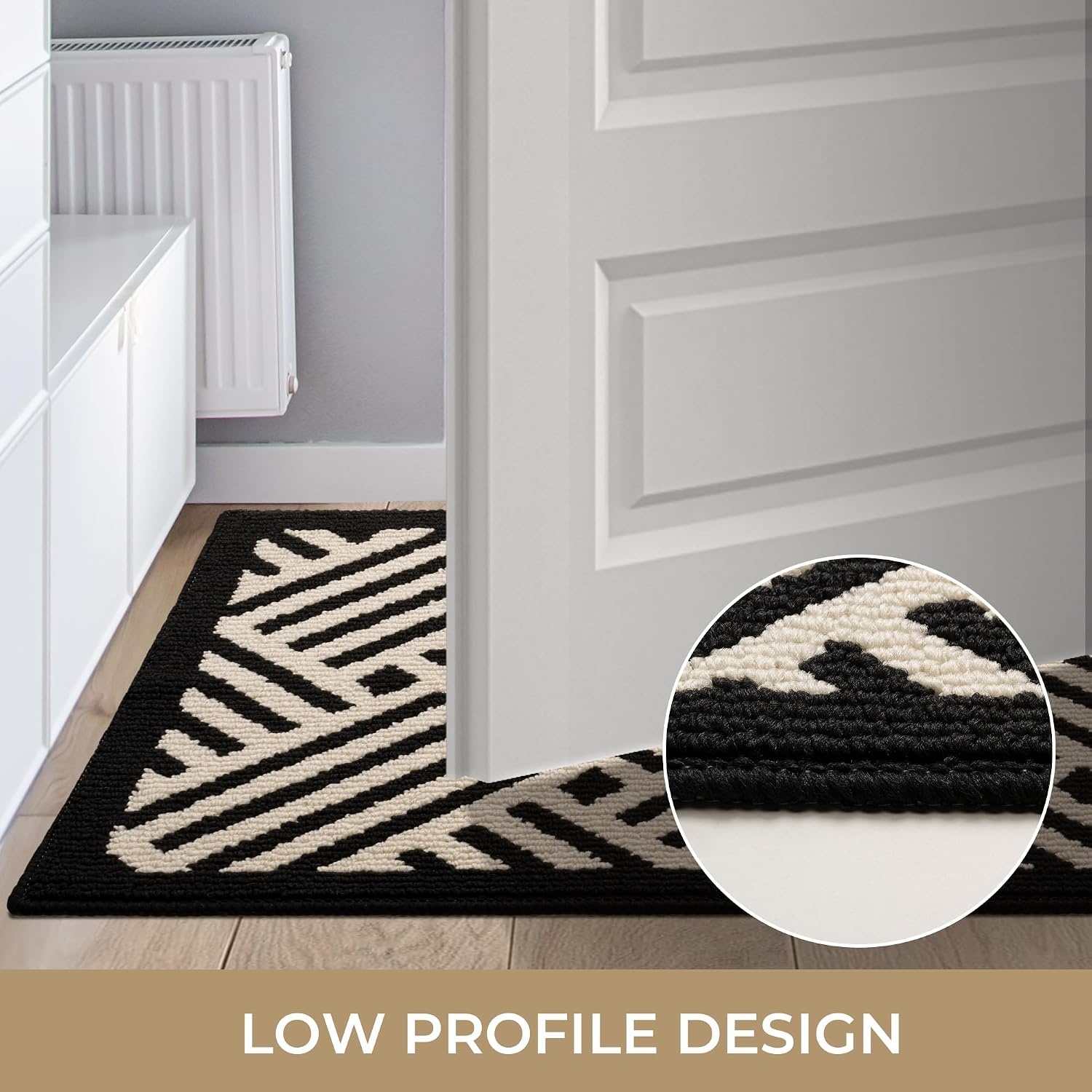 image:imageGRANNY SAYS Indoor Doormat 20 x 32 NonSlip Front Door Mats Outdoor Welcome Mat Washable Low Profile Indoor Door Mats for Entryway Floor Inside Back DoormatsBeige Blackwave