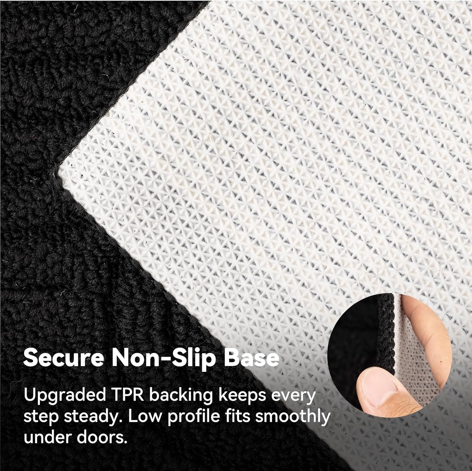 image:imageGRANNY SAYS Indoor Doormat 20 x 32 NonSlip Front Door Mats Outdoor Welcome Mat Washable Low Profile Indoor Door Mats for Entryway Floor Inside Back DoormatsBlack
