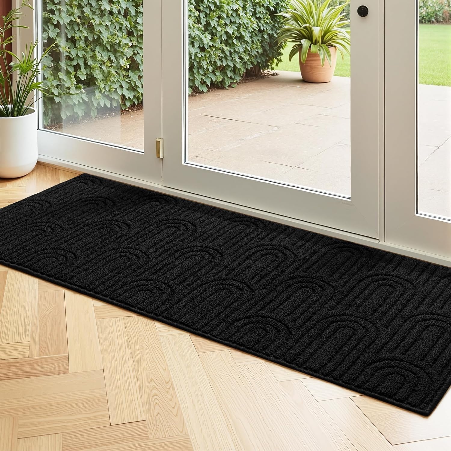 image:imageGRANNY SAYS Indoor Doormat 20 x 32 NonSlip Front Door Mats Outdoor Welcome Mat Washable Low Profile Indoor Door Mats for Entryway Floor Inside Back DoormatsBlack