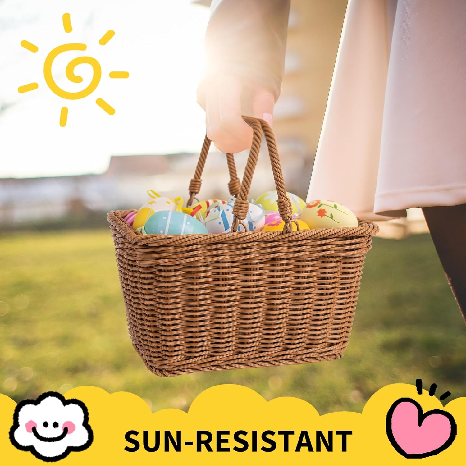 image:imageGRANNY SAYS Kids Bike Basket Front Bicycle Bike Baskets for Kids Small Wicker Bike Basket for Boys and Girls Small Wicker Basket for Bike 1PackBrown