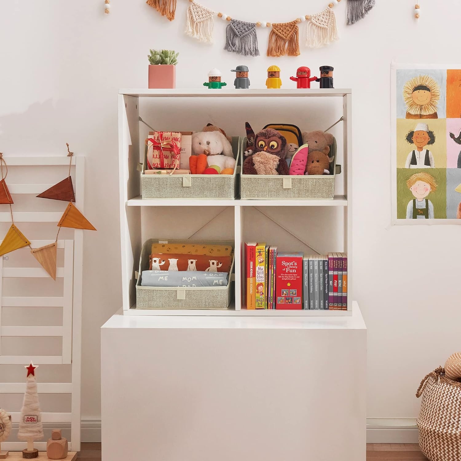 image:imageGRANNY SAYS Purse Organizer for Closet Trapezoid Storage Bins Closet Shelf Organizer Storage Baskets for Shelves Fabric Clothing Organizer Closet Organizers and Storage Gray 3PackHoney Beige