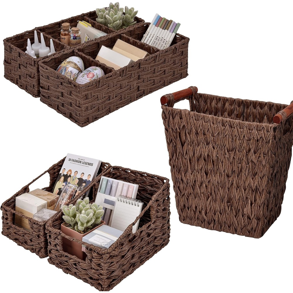 image:imageGRANNY SAYS Bundle of 3 Sets Wicker Storage Baskets