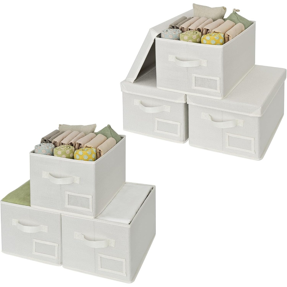 image:imageGRANNY SAYS Bundle of 3Pack Rectangle Storage Bins amp 3Pack Closet Storage Bins with Lids