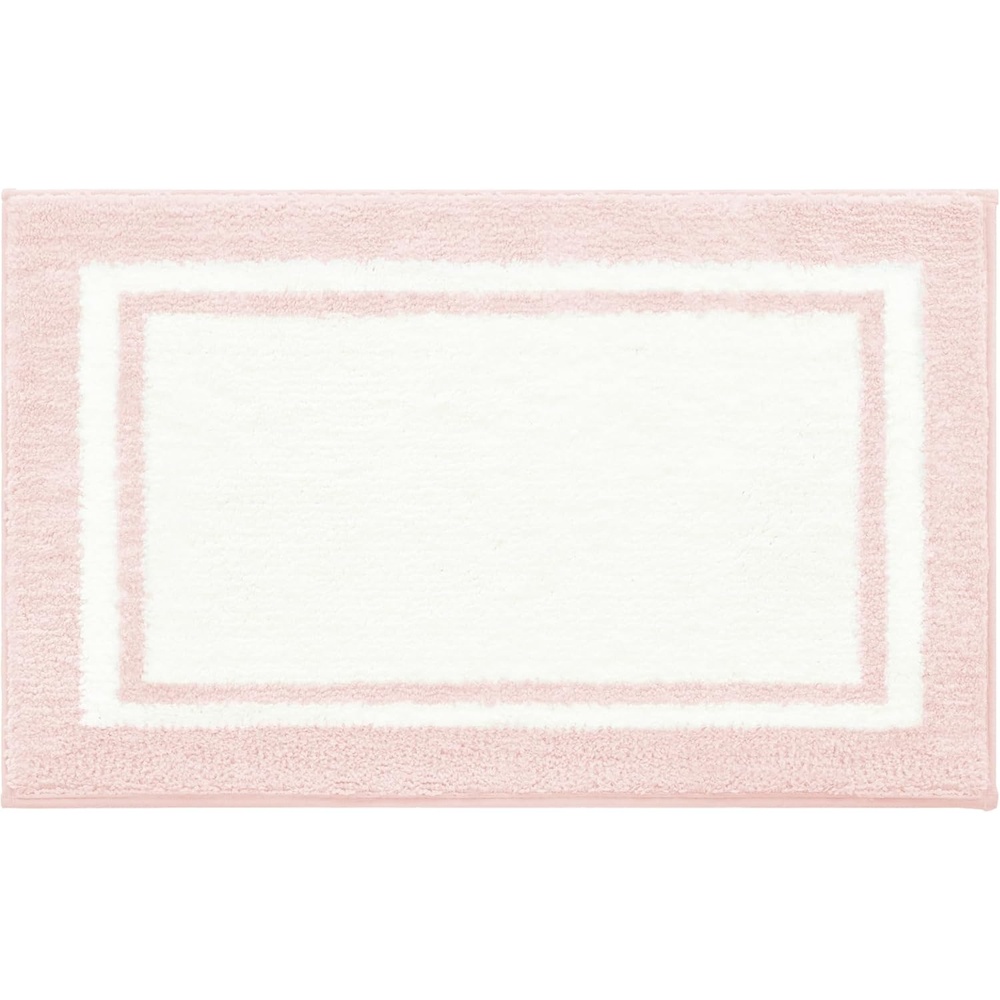 image:imageGRANNY SAYS Checkered Pink Bathroom Rugs Decor 24 x 16 Fluffy Rug Absorbent Microfiber Ultra Soft Bath Mat Washable NonSlip Bath Mats for Bathroom Cute Floor Mat for Tub Shower BedroomPinkrectangle