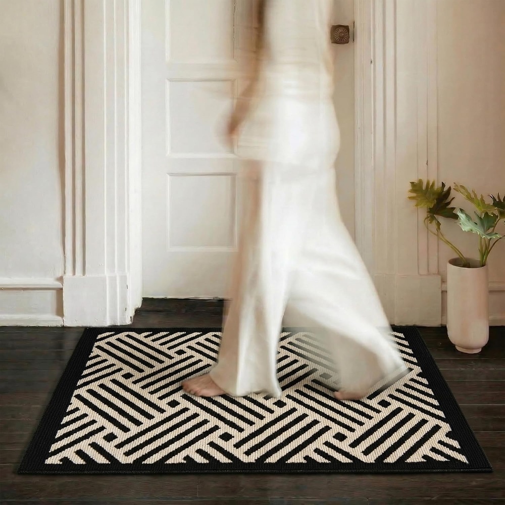 image:imageGRANNY SAYS Indoor Doormat 20 x 32 NonSlip Front Door Mats Outdoor Welcome Mat Washable Low Profile Indoor Door Mats for Entryway Floor Inside Back DoormatsBeige Blackwave