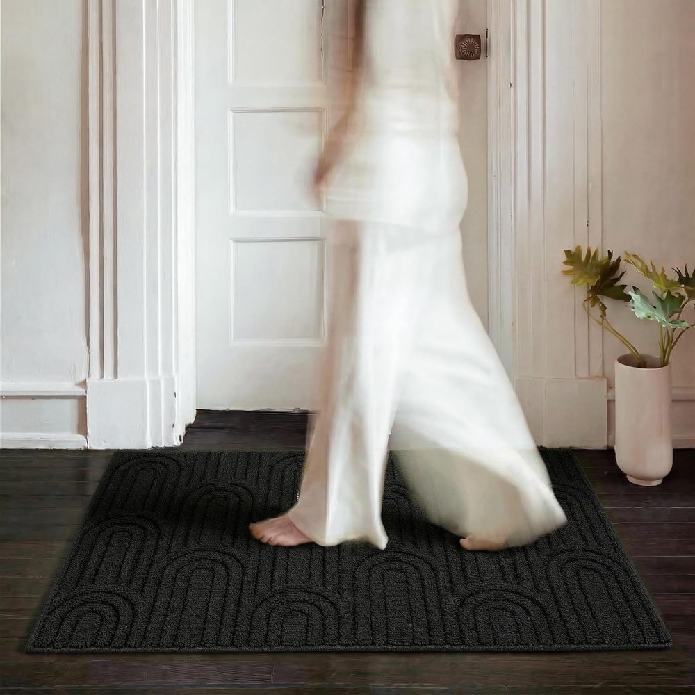 image:imageGRANNY SAYS Indoor Doormat 20 x 32 NonSlip Front Door Mats Outdoor Welcome Mat Washable Low Profile Indoor Door Mats for Entryway Floor Inside Back DoormatsBlack