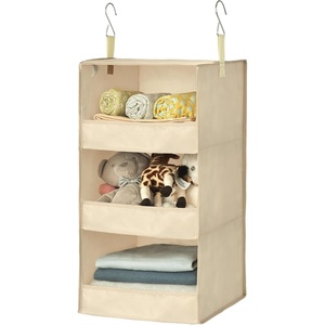 image:imageGRANNY SAYS 3Shelf Hanging Closet Organizer and Storage Collapsible Hanging Closet Shelves Hanging Organizer for Closet amp RV Gray 29  H X 12 W X 12 D 1Pack3shelf Khaki