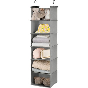 image:imageGRANNY SAYS 3Shelf Hanging Closet Organizer and Storage Collapsible Hanging Closet Shelves Hanging Organizer for Closet amp RV Gray 29  H X 12 W X 12 D 1Pack6shelf Ash Gray