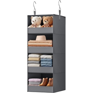 image:imageGRANNY SAYS 3Shelf Hanging Closet Organizer and Storage Collapsible Hanging Closet Shelves Hanging Organizer for Closet amp RV Gray 29  H X 12 W X 12 D 1Pack4shelf Ash Gray