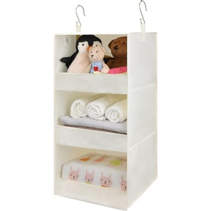 image:imageGRANNY SAYS 3Shelf Hanging Closet Organizer and Storage Collapsible Hanging Closet Shelves Hanging Organizer for Closet amp RV Gray 29  H X 12 W X 12 D 1Pack3shelf Beige