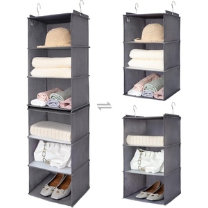 image:imageGRANNY SAYS 3Shelf Hanging Closet Organizer and Storage Collapsible Hanging Closet Shelves Hanging Organizer for Closet amp RV Gray 29  H X 12 W X 12 D 1Pack6shelf  B  Ash Gray