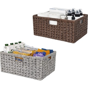 image:imageGRANNY SAYS Bundle of 1Pack Extra Large Wicker Storage Basket amp 1Pack Big Woven Basket for Shelf