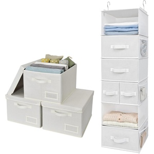 image:imageGRANNY SAYS Bundle of 1Pack Hanging Closet Organizers and Storage amp 3Pack Clothing Storage Bins