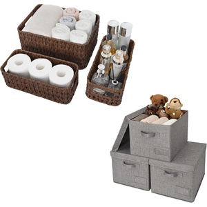 image:imageGRANNY SAYS Bundle of 3Pack Closet Storage Baskets amp 3Pack Wicker Storage Baskets