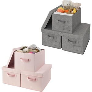 image:imageGRANNY SAYS Bundle of 3Pack Fabric Storage Bins with Lid amp 3Pack Storage Bins for Closet Organization