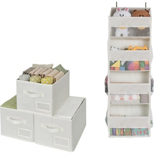 image:imageGRANNY SAYS Bundle of 3Pack Storage Boxes for Closet amp 1Pack SwingProof Behind Door Organizers