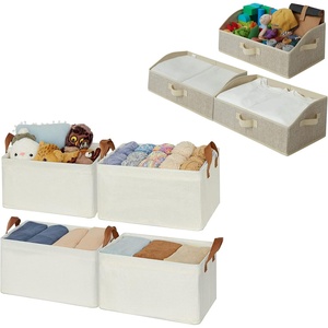 image:imageGRANNY SAYS Bundle of 4Pack Storage Bins for Shelves amp 3Pack Trapezoid Storage Bins