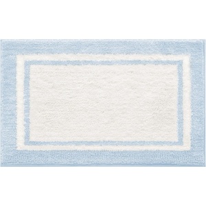 image:imageGRANNY SAYS Checkered Pink Bathroom Rugs Decor 24 x 16 Fluffy Rug Absorbent Microfiber Ultra Soft Bath Mat Washable NonSlip Bath Mats for Bathroom Cute Floor Mat for Tub Shower BedroomBbaby Blue