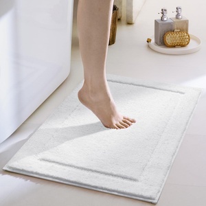 image:imageGRANNY SAYS Checkered Pink Bathroom Rugs Decor 24 x 16 Fluffy Rug Absorbent Microfiber Ultra Soft Bath Mat Washable NonSlip Bath Mats for Bathroom Cute Floor Mat for Tub Shower BedroomBwhite