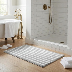 image:imageGRANNY SAYS Gray Bathroom Rugs Bath Mats for Bathroom NonSlip Super Soft and Water Absorbent Microfiber Bath Rugs Machine Wash Dry Bath Rugs for Floor Tub and Shower 16 x 24Bgrey