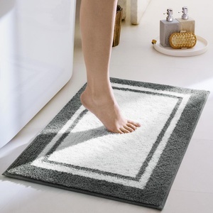 image:imageGRANNY SAYS Gray Bathroom Rugs Bath Mats for Bathroom NonSlip Super Soft and Water Absorbent Microfiber Bath Rugs Machine Wash Dry Bath Rugs for Floor Tub and Shower 16 x 24Ddeep Grey
