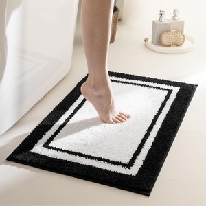 image:imageGRANNY SAYS Gray Bathroom Rugs Bath Mats for Bathroom NonSlip Super Soft and Water Absorbent Microfiber Bath Rugs Machine Wash Dry Bath Rugs for Floor Tub and Shower 16 x 24Dblack