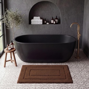 image:imageGRANNY SAYS Gray Bathroom Rugs Bath Mats for Bathroom NonSlip Super Soft and Water Absorbent Microfiber Bath Rugs Machine Wash Dry Bath Rugs for Floor Tub and Shower 16 x 24Brown