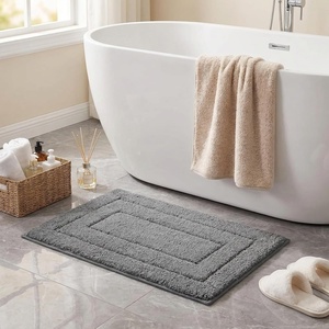 image:imageGRANNY SAYS Gray Bathroom Rugs Bath Mats for Bathroom NonSlip Super Soft and Water Absorbent Microfiber Bath Rugs Machine Wash Dry Bath Rugs for Floor Tub and Shower 16 x 24Deep Gray